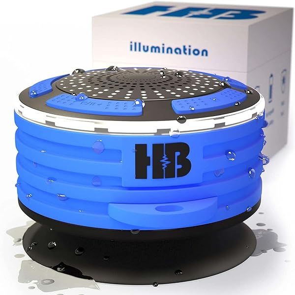 Bluetooth Shower Speaker Waterproof Portable Wireless Speaker IPX7 for Bathroom and Outdoor Use