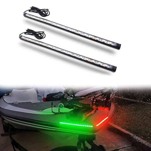 Boaton Marine Navigation Lights: Easy No-Drill Install for Boats, Kayaks & Pontoons - Perfect for Night Fishing!