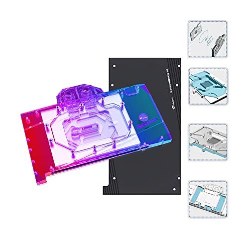 Bykski Copper GPU Water Cooling Block for Gigabyte RTX 4080 Eagle 16G - ARGB LED Backplate Included