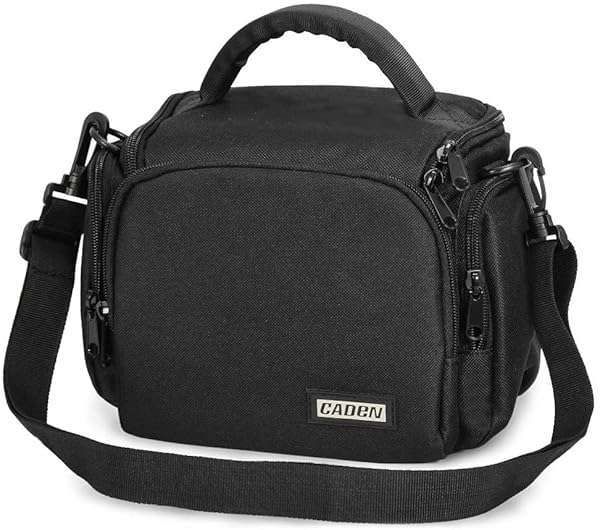 CADeN Compact Camera Shoulder Bag - Waterproof Crossbody Case for Nikon, Canon, Sony SLR/DSLR & Mirrorless Cameras