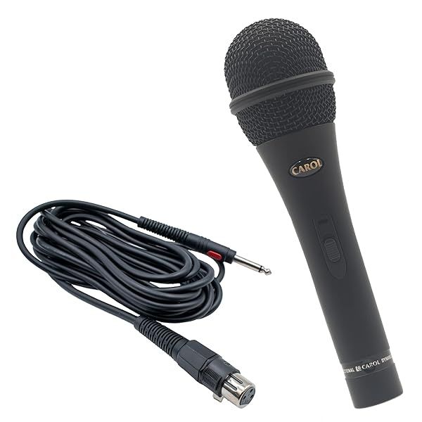 CAROL GS-57 Cardioid Dynamic Vocal Microphone with 14.8ft XLR Cable for Home Studio & Stage Use