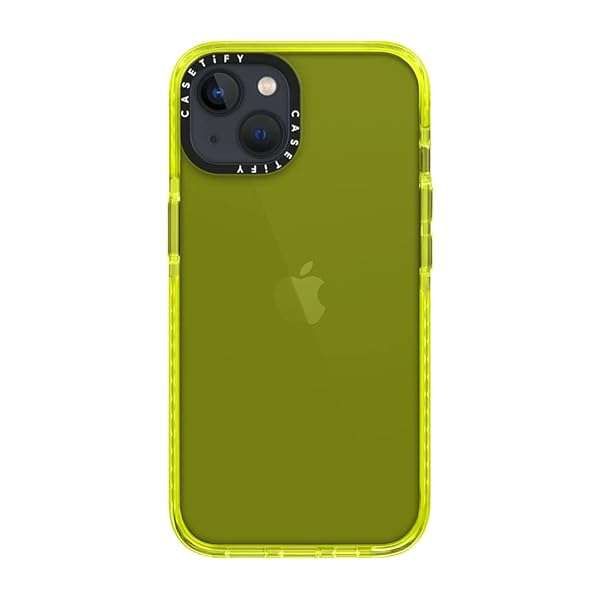 CASETiFY Impact iPhone 13 Case in Neon Yellow - Ultimate Protection & Style