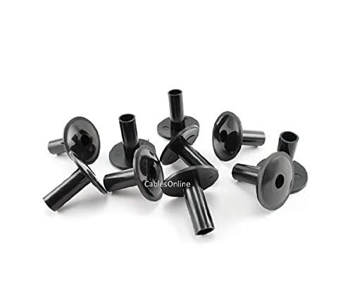 CablesOnline 10 Pack Coaxial Cable Feed Through Wall Protector Bushing for Easy Installation and Protection
