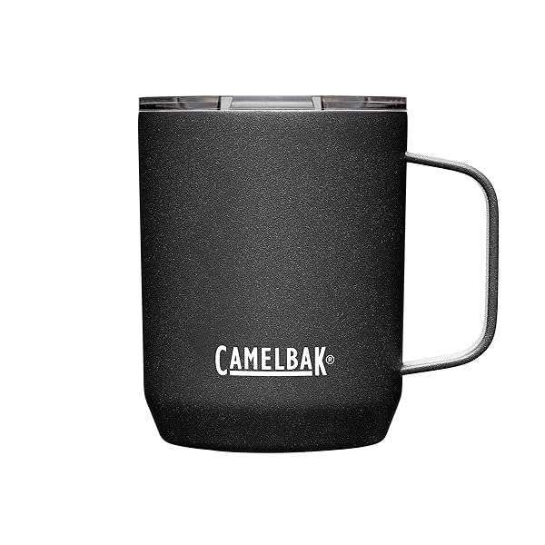 Buy CamelBak Horizon 12oz Insulated Camp Mug - Stainless Steel, Tri-Mode Lid, Black - Perfect for Outdoor Adventures!