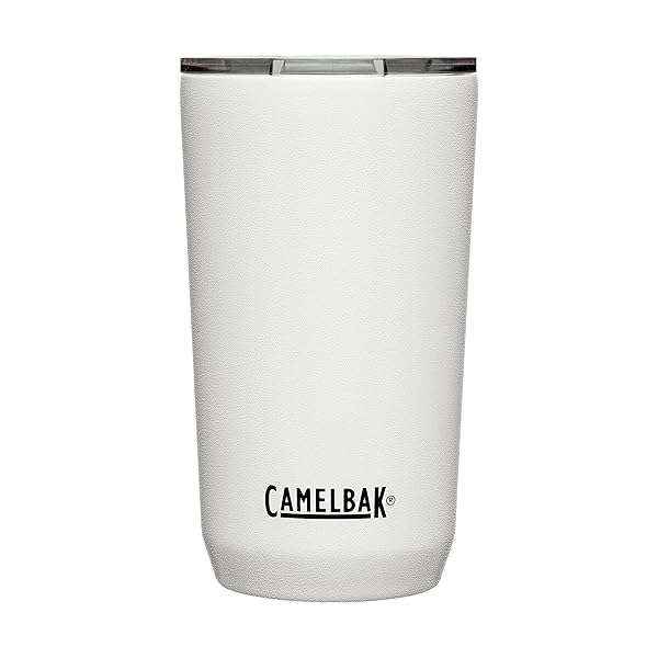 Buy CamelBak Horizon 16oz Insulated Tumbler - Stainless Steel, Tri-Mode Lid, White - Perfect for Hot & Cold Drinks!