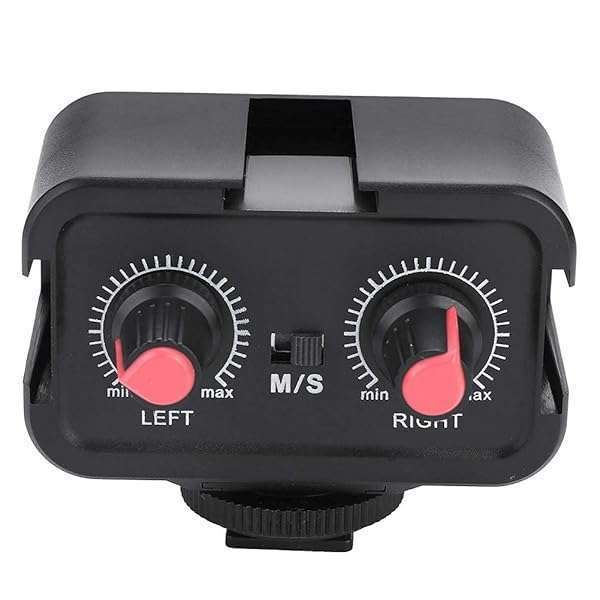 WS-V2 2-Channel Camera Mic Audio Mixer: Universal 3.5mm Adapter for DSLR Sound Enhancement