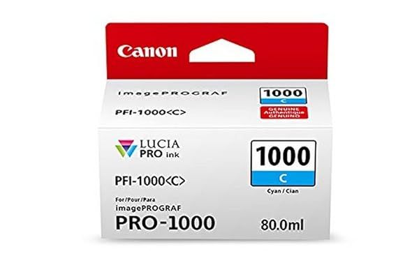 Buy Canon Ink Lucia PRO PFI-1000 Cyan Tank - High-Quality Individual Ink for Stunning Prints