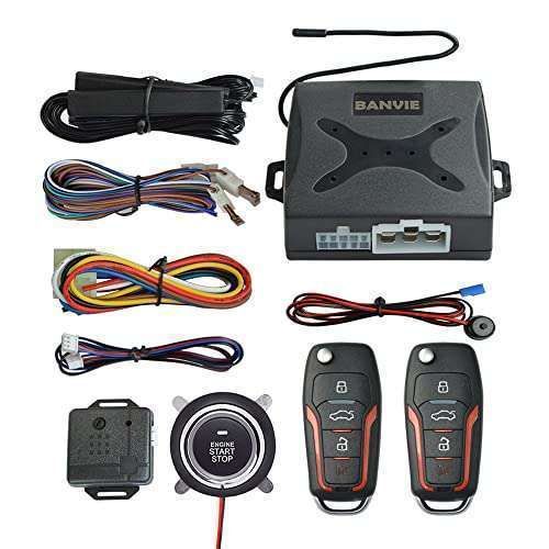 Top PKE Passive Keyless Entry Car Alarm System with Push to Start Ignition & Remote Start - Secure Your Vehicle Today!