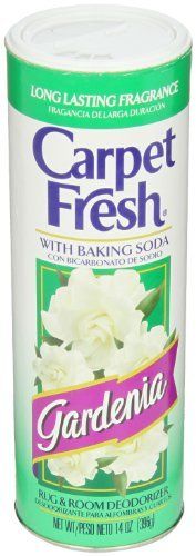 Carpet Fresh Gardenia Scent Odor Eliminator - 14 oz Powder for Fresh Carpets