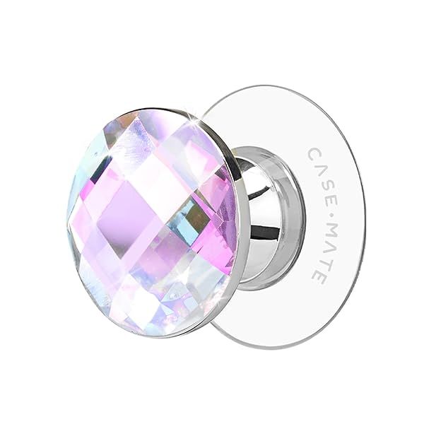 Case-Mate Minis: Iridescent Crystal Phone Grip & Stand for iPhones, Androids & Kindles - Removable for Wireless Charging