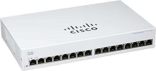 Buy Cisco CBS110-16T Unmanaged Switch - 16 Port Gigabit Ethernet with Lifetime Protection