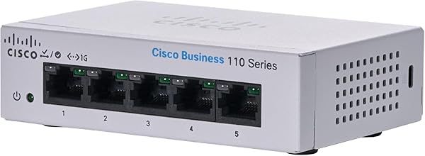 Buy Cisco CBS110-5T-D Unmanaged Switch | 5-Port GE Desktop Switch with Lifetime Protection
