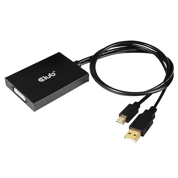 Club 3D CAC-1130-A Mini DisplayPort to Dual Link DVI Adapter for Apple Cinema Displays - Active HDCP Off