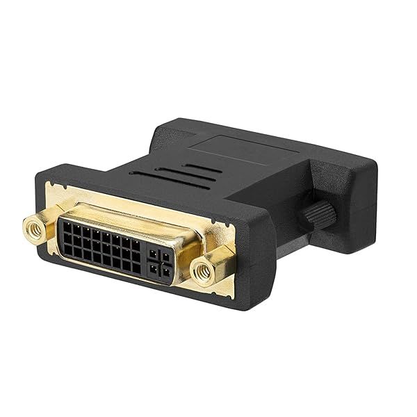 Cmple DVI-A Female to HD15 VGA Male Adapter - Gold Plated for Optimal Performance