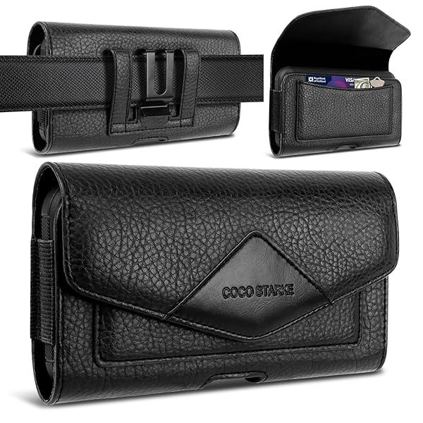 Buy Coco Starke Leather Phone Holster for iPhone & Samsung - Stylish Belt Loop Holder for Men