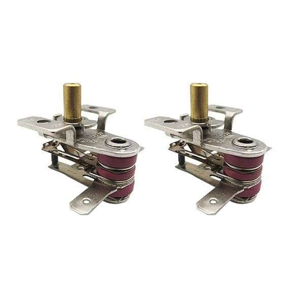 Comimark 2Pcs Kitchen Electric Oven Thermostat Replacement - AC 220V 16A Thermal Control