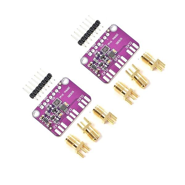 Comimark CJMCU-5351 Si5351A I2C Clock Generator Breakout Board Pack of 2 for Precision Timing Applications
