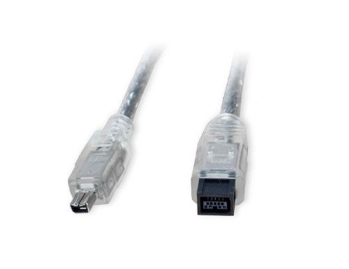Connectland CL-CAB30006 FireWire 1394b 6ft Cable - 9-Pin to 4-Pin (Silver) for Fast Data Transfer