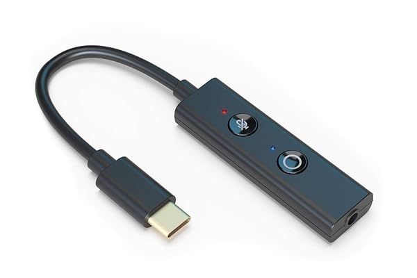 Creative Sound Blaster Play! 4: Hi-Res USB-C DAC & Sound Adapter for Clear Video Calls with Noise Cancellation & Bass Boost