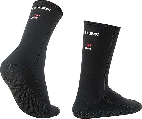 Buy Cressi Anti-Slip Socks 2.5mm Black Size S - Perfect for Diving & Water Sports