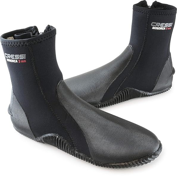 Buy Cressi Women's 3mm Tall Boots - Black, US Man 8 / US Lady 9 | Perfect for Diving & Water Sports