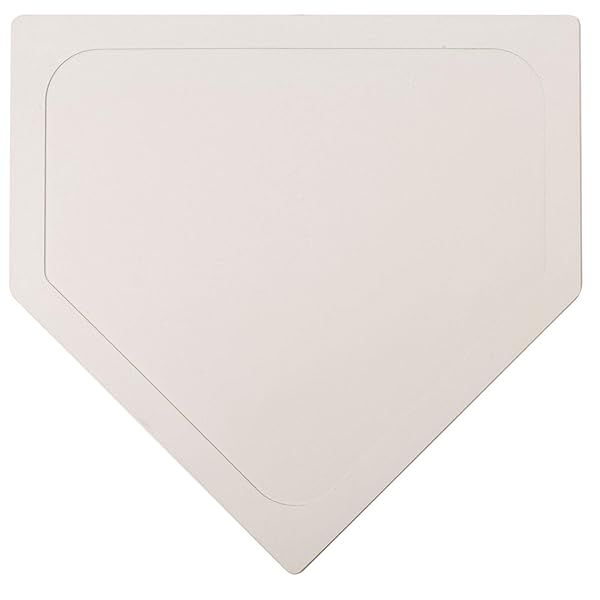 Buy Crown Sporting Goods Throw Down Baseball Home Plate - Thin Rubber Bases for Baseball, Softball & Kickball Games