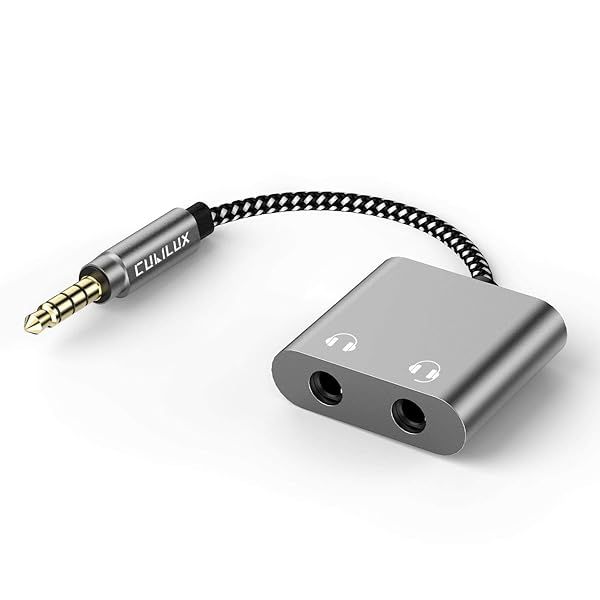 Cubilux 3.5mm Headphone Splitter: Dual Female Y Adapter for MacBook, iPad, PC, PS4, Xbox - Share Music Easily!