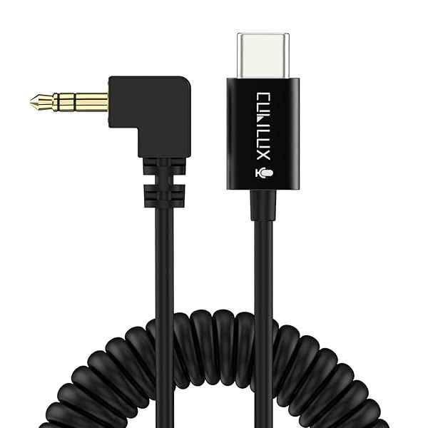 High-Quality Cubilux USB C to 3.5mm TRS Microphone Cable for iPhone 15 Pro Max, Samsung S24 & Pixel 8
