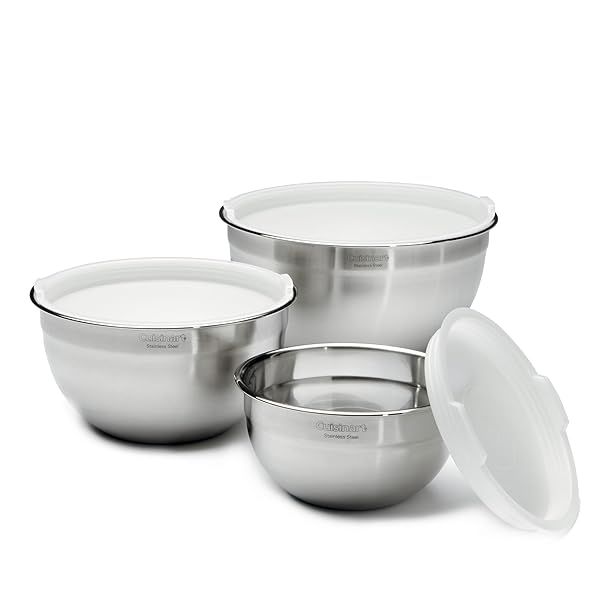Buy Cuisinart 3-Piece Stainless Steel Mixing Bowl Set - Durable & Stylish CTG-00-SMB