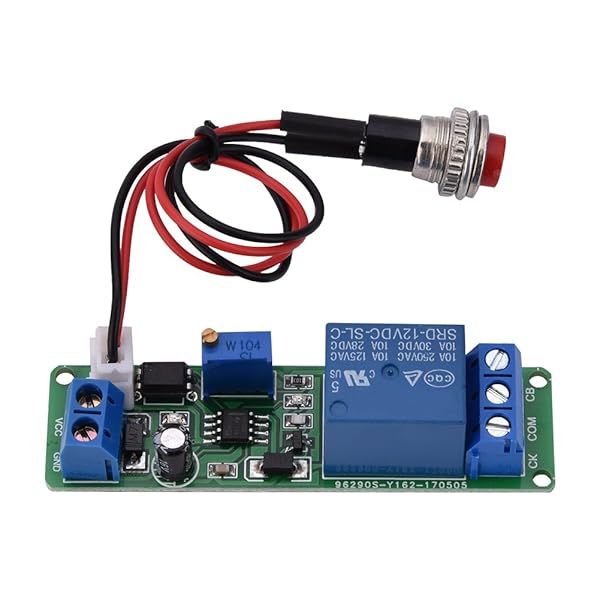 Adjustable DC 12V Timer Module: 1-10 Sec Delay Turn Off Timing Relay Switch