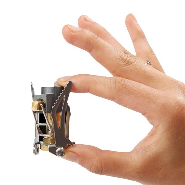 DESERT & FOX Ultralight Mini Camping Stove: 2600W Titanium Alloy for Outdoor Cooking, Picnics, and Hiking