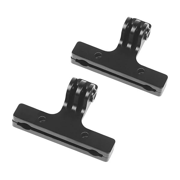2Pcs CNC Alloy Bicycle Saddle Rail Mount for GoPro, SJCAM, YI & More - Action Camera Accessory