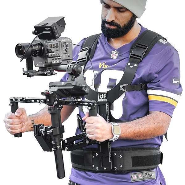 DF DIGITALFOTO THANOS-SE Support Vest Rig: Gimbal System for DJI RS4/RS2 & ZHIYUN Crane 3S - Smooth Footage for Filmmakers