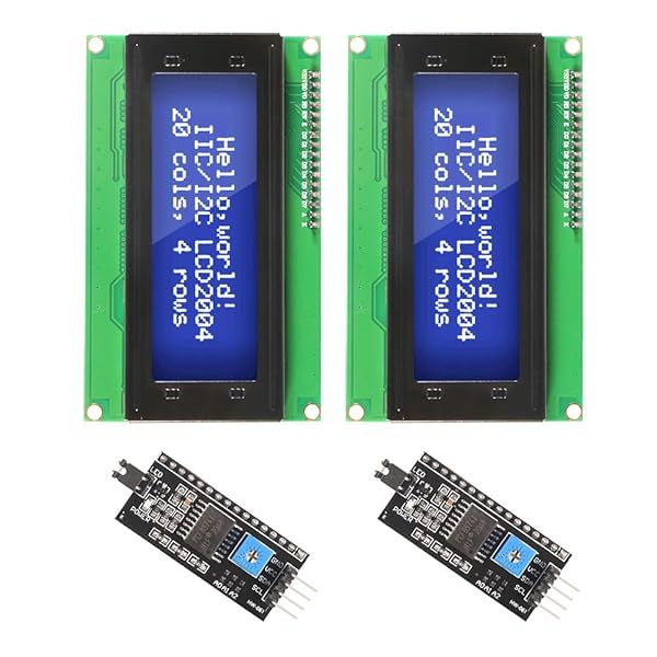 Buy DORHEA 2PCS IIC I2C TWI 20x4 LCD Module with Blue Backlight for Raspberry Pi - Fast Shipping!
