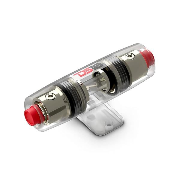 DS18 FHSAGU80A Round AGU Fuse Holder with 80A Fuse - Durable & Reliable Power Protection