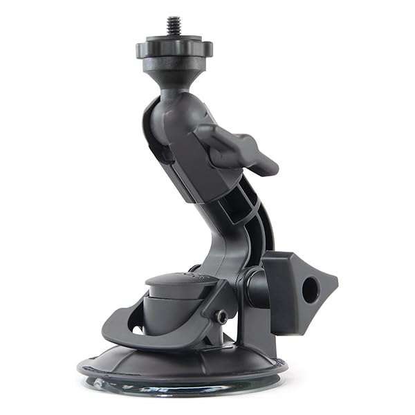 Delkin Devices Fat Gecko Mini Suction Camera Mount (DDMOUNT-MINI) - Compact & Versatile Black Mount for Action Cameras