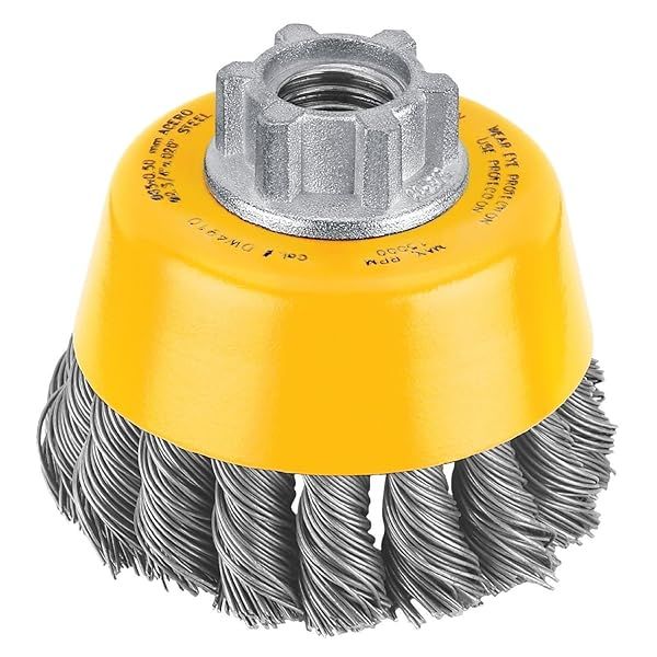 Buy Dewalt DW4910 4-Pack 3-Inch Knotted Cup Brush - Durable Carbon Steel for Efficient Cleaning