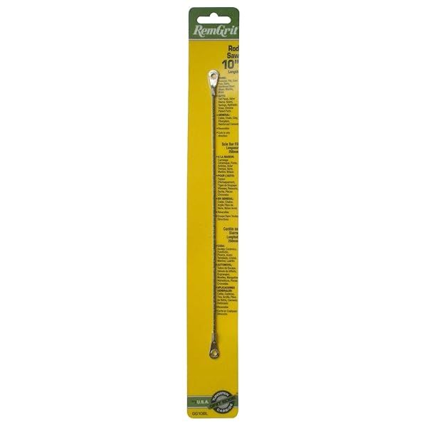 Disston E0406181 Remgrit Carbide Grit Rod Saw Blades - Fine Grit, 10 x .100-Inch for Precision Cutting