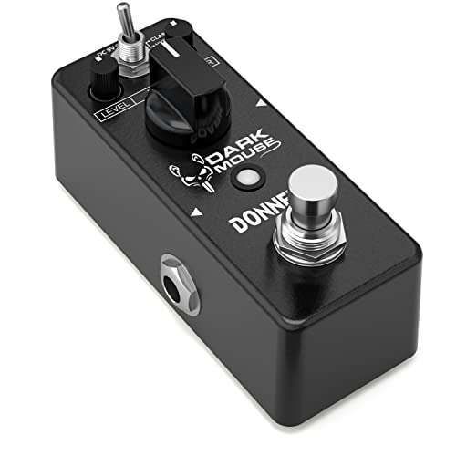 Donner Dark Mouse Distortion Pedal: Classic Hyper Crunch & Fuzzy Sounds for Electric Guitar Pedalboard - True Bypass