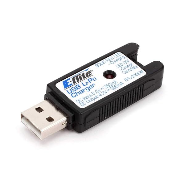 Buy E-flite 1S USB Li-Po Charger 300mA EFLC1008 - Perfect Replacement for Helicopter Parts