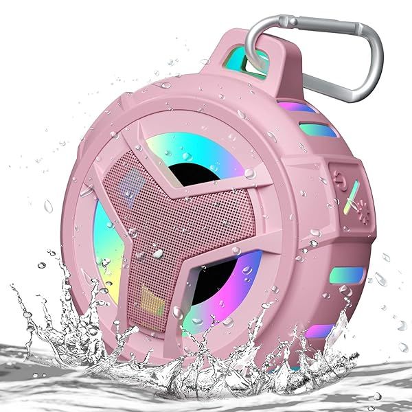 EBODA Bluetooth Shower Speaker: IP67 Waterproof, 24H Playtime - Perfect for Home, Beach, Pool & Gifts for Women
