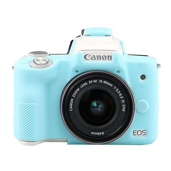 Easy Hood Camera Case for Canon EOS M50/M50 Mark II - Soft Silicone Protective Cover (Blue)