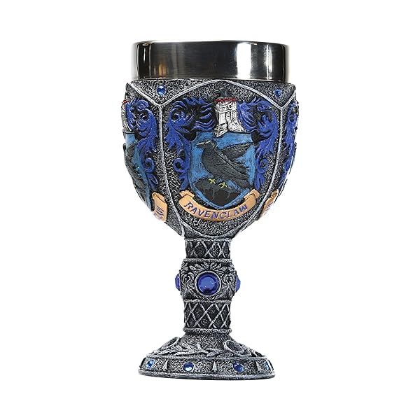 Enesco Ravenclaw Goblet Figurine - 7.09 Inch Harry Potter Collectible | Multicolor Decor