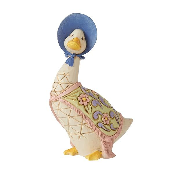 Enesco Beatrix Potter Jim Shore Jemima Puddle-Duck Miniature Figurine - 4.13 Inch Multicolor Collectible
