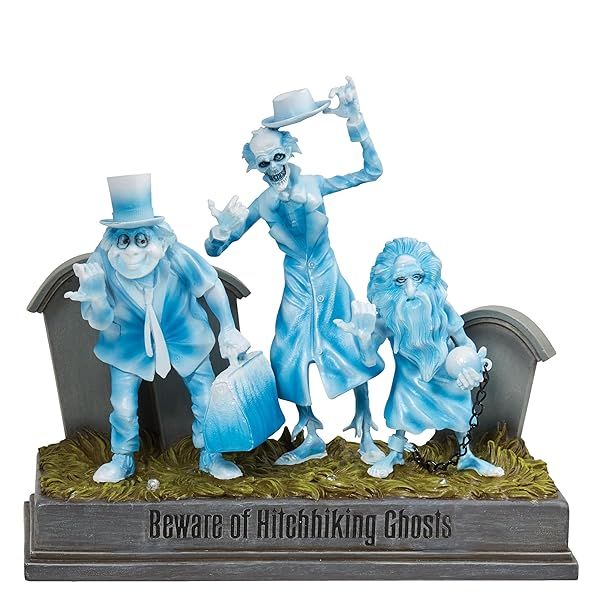 Enesco Disney Haunted Mansion Hitchhiking Ghosts Figurine - 8 Inch Multicolor Collectible