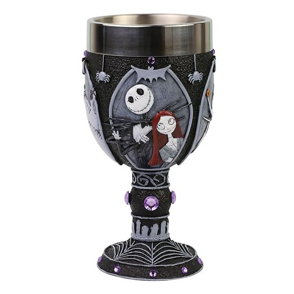 Enesco Disney Nightmare Before Christmas Chalice Figurine - 7.09 Inch Decorative Collectible