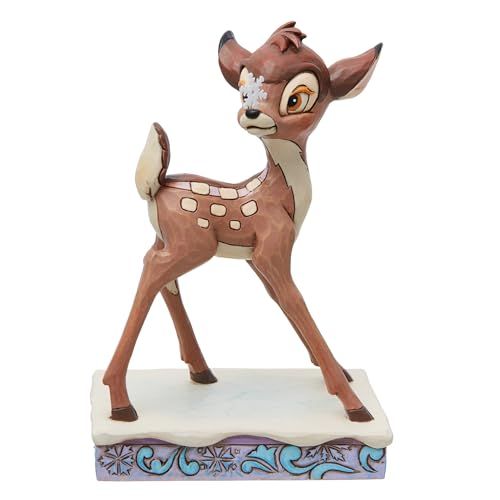 Enesco Jim Shore Disney Traditions Bambi Christmas Personality Pose Figurine 4.43