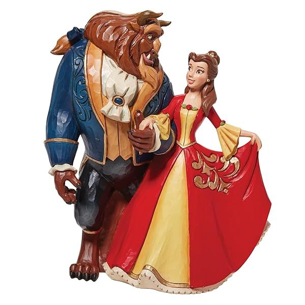 Enesco Jim Shore Disney Traditions Beauty and The Beast Figurine - 9.02 Inch Multicolor Collectible