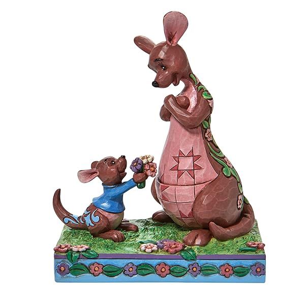 Enesco Jim Shore Disney Traditions Winnie the Pooh Roo & Kanga Figurine - 6 Inch Multicolor Collectible