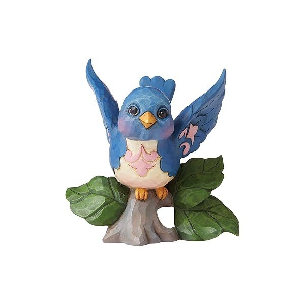 Shop Enesco Jim Shore Bluebird on Branch Miniature Figurine - 3.5 Inch Multicolor Collectible